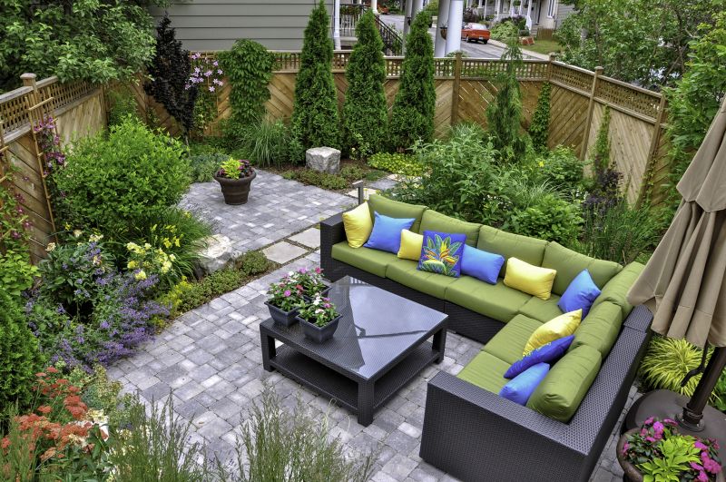 Commercial outdoor seating area